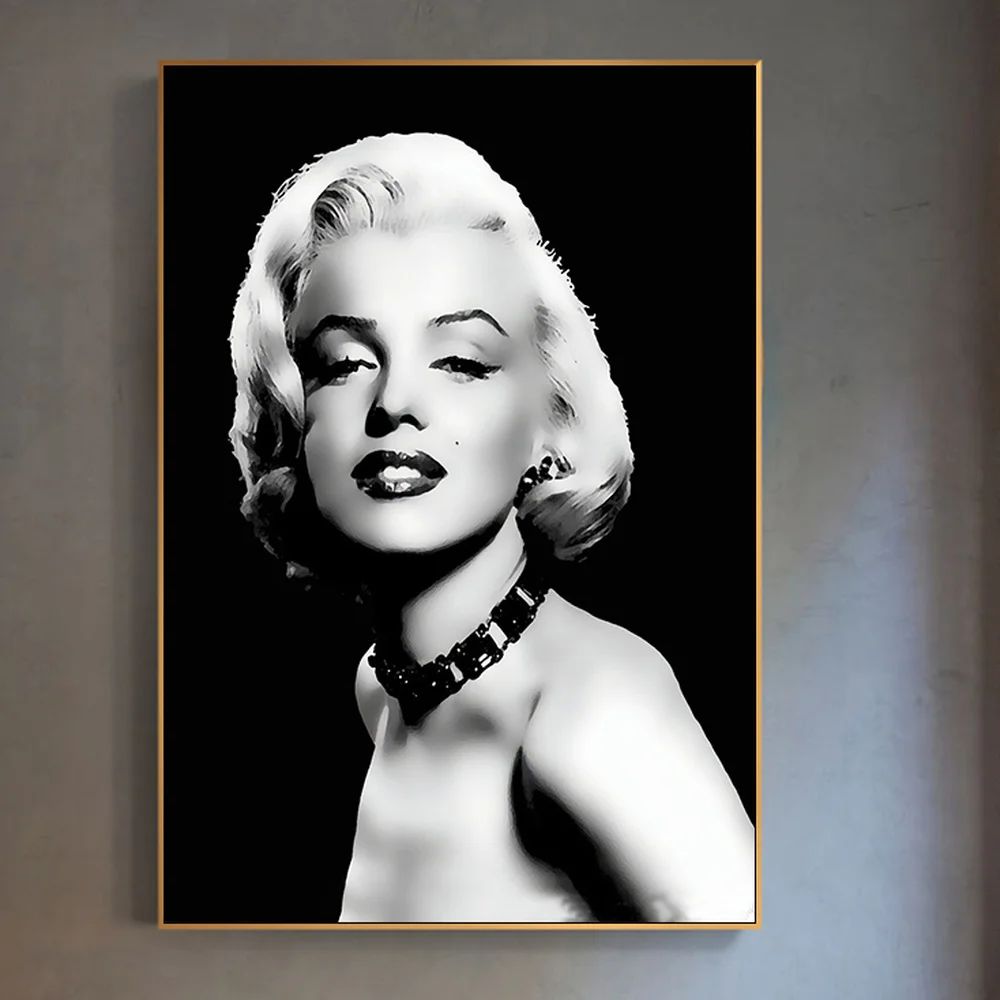 Настенный плакат в скандинавском стиле Мэрилин Монро картина маслом на холсте