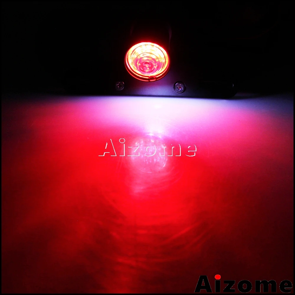 Мотоциклетный Ретро светодиодный задний светильник номерной знак кронштейн