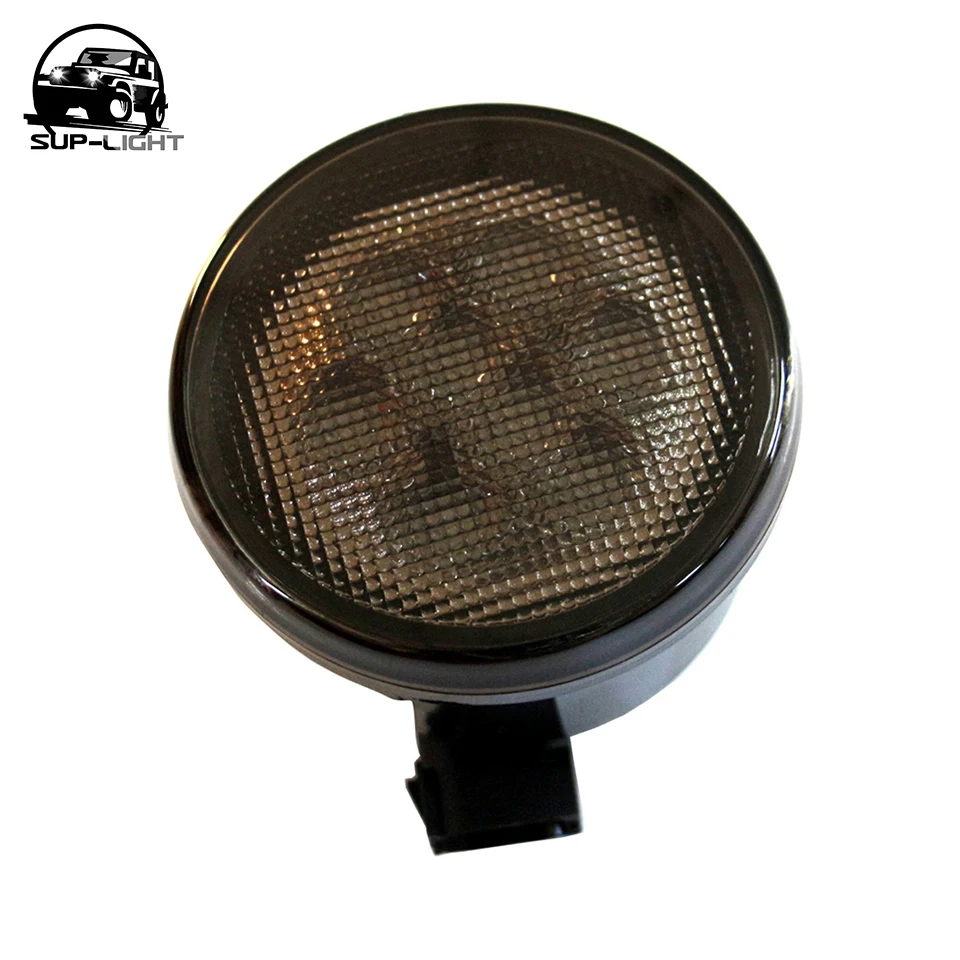 2 шт./компл. 4 дюймовый ABS Пластик круглая Янтарная спереди светодиодный сигнал