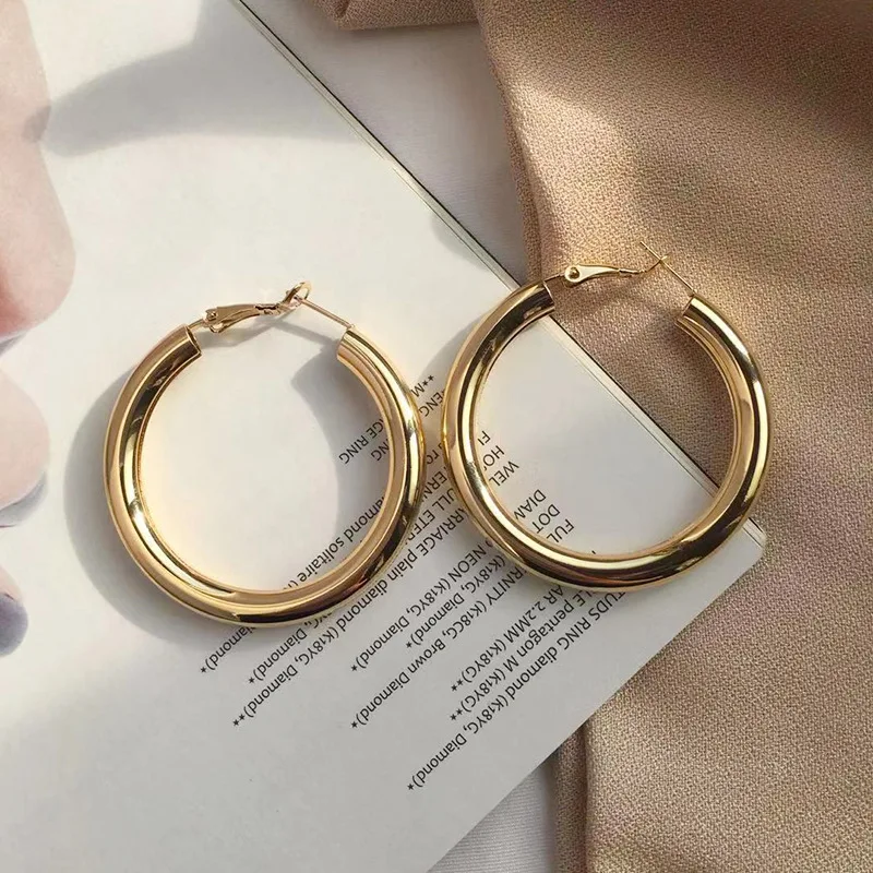 Женские вечерние серьги подвески Wonder Chic простые с геометрическим кольцом