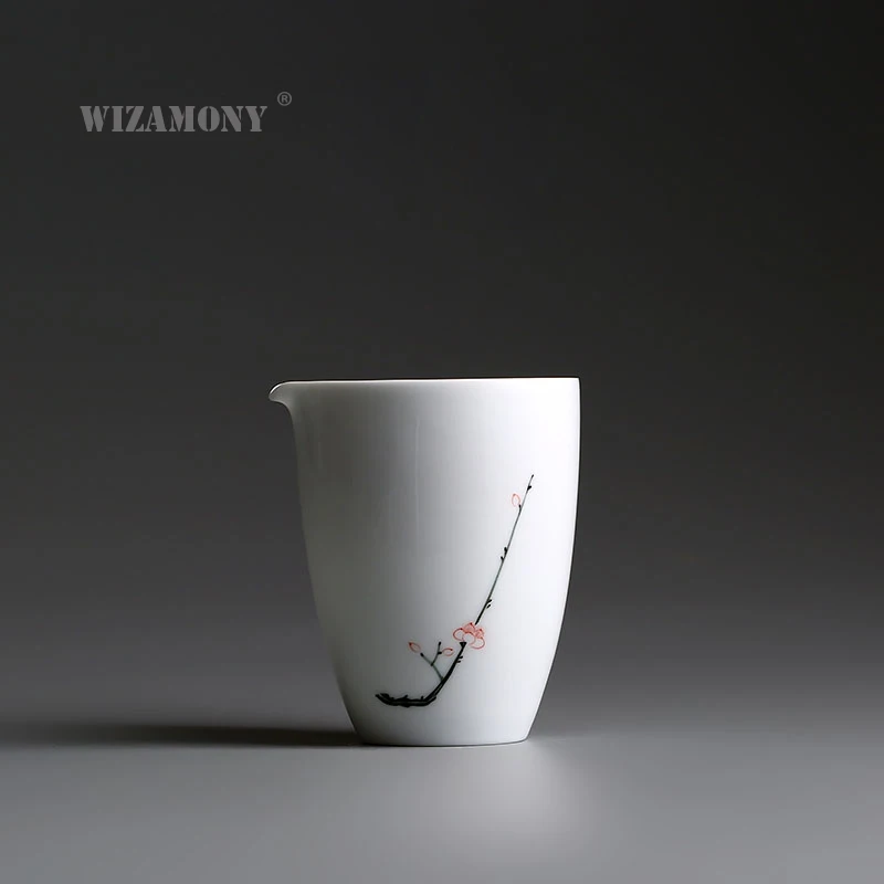 

1pcs Chinese Handpainted Fair Mug 250ml Cha Hai Teapot Points of Tea ware Kung Fu Tea Set Ceramic Plum Blossom
