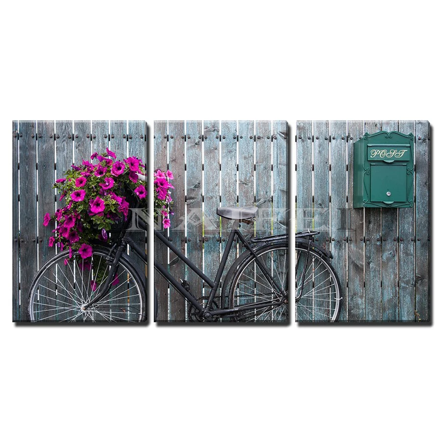 Алмазная живопись сделай сам 3 шт./компл. старинный Винтажный велосипед с