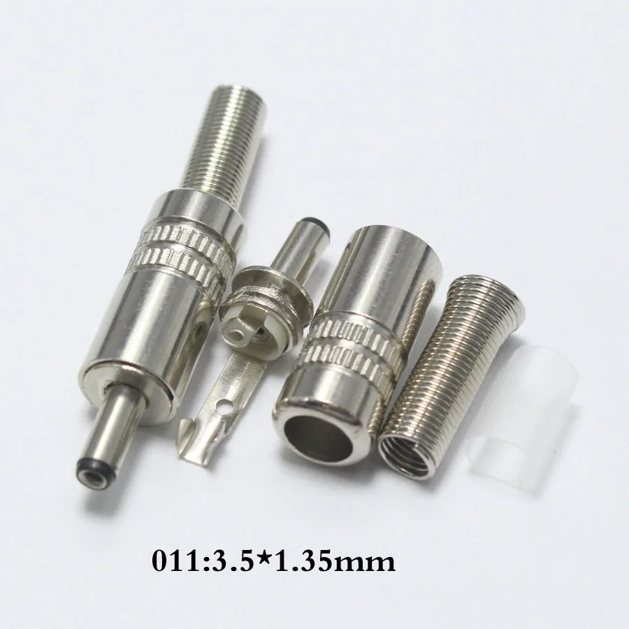 EClyxun 10 шт. металлический 3 5x1 35 мм 5*1 DC разъем питания|male power connector|male dc connectormale plug |