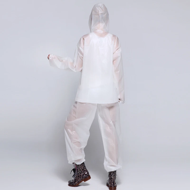 EVA прозрачные дождевики для взрослых костюм женщин и мужчин открытый портативный