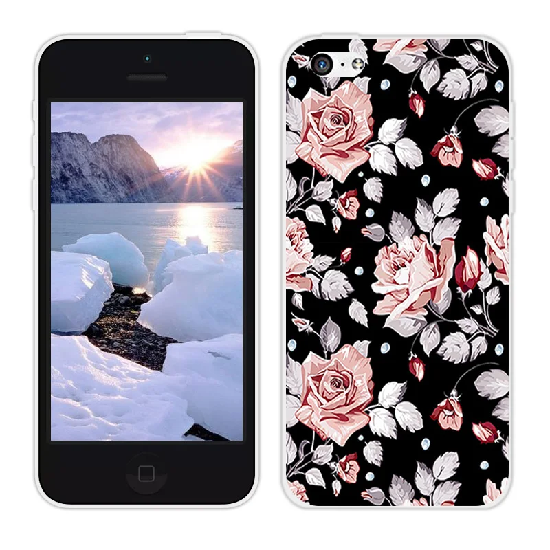 Чехлы для телефонов iPhone 5 5C 4 0-5 8 дюймов прозрачный матовый Силиконовый чехол 7 plus X