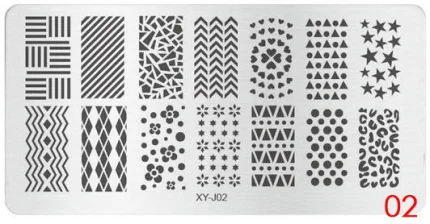 02 1 шт DIY 12x6 см круглый цветок Штамповка Печать дизайн ногтей штамп Изображение Шаблон лак трафареты для ногтей маникюр XY-J01-16 - Цвет: 02