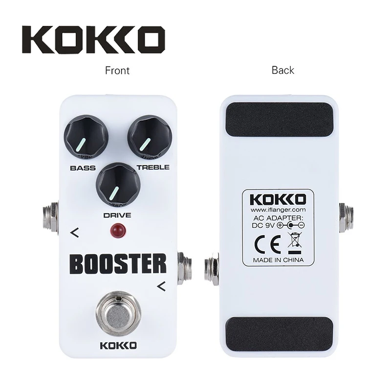 Кокко FBS2 мини усилитель педаль Портативный 2-полосный гитара с эквалайзером