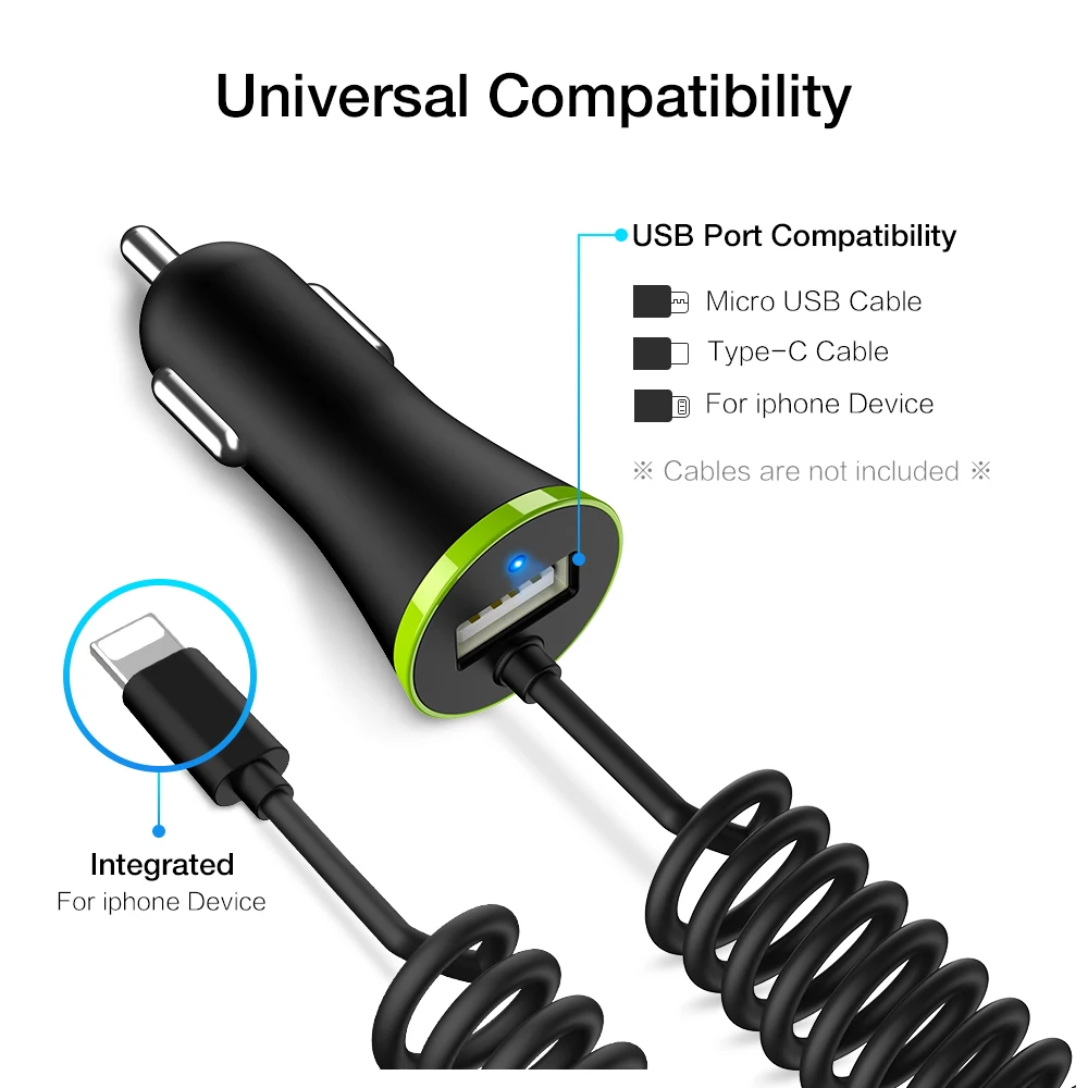 Автомобильное зарядное устройство RAXFLY Mini USB для мобильного телефона samsung S10 S9 Plus для iPhone XS MAX Xiaomi type C Micro USB Автомобильное зарядное устройство