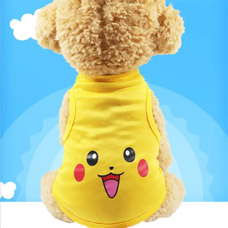 Дешевый жилет для собак летняя одежда кошек рубашка костюм маленьких и средних