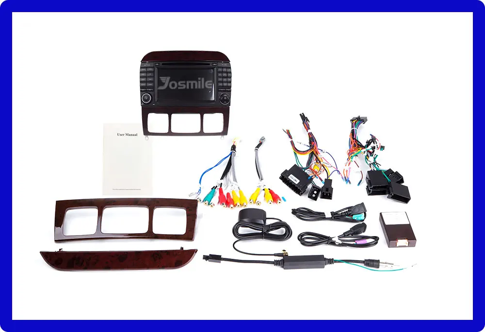 Josmile 2 Din Автомобильный мультимедийный плеер DVD Automotivo для Mercedes Benz/W220/W215/S280/S320/S350/S400 S класс gps Радио Навигация