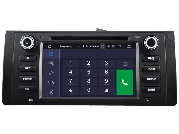Quad Core Android 9 0 Автомобильный DVD плеер для BMW E39/M5 (1995 2003)/X5 E53 (2000 2007) мультимедийный
