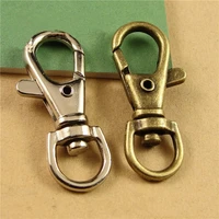 5pcslot 4016mm vintage key ring with lobster clasps round split keyrings keychain for bags diy jewelry making findings