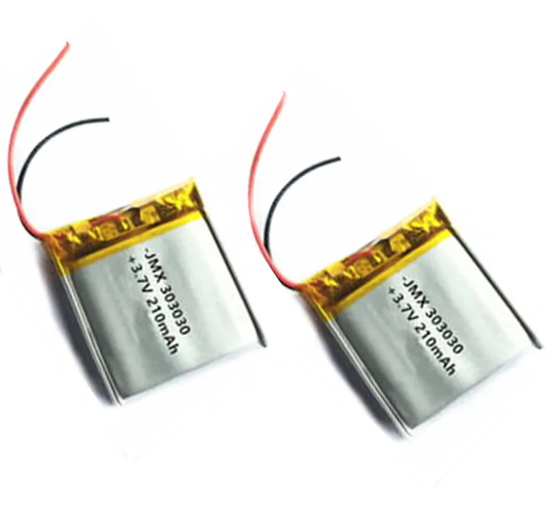 2 шт. 3,7 V 210 mAh 303030 полимерная литий-ионная батарея для диктофон ручка, smartband, smart watch;bluetooth.mp3