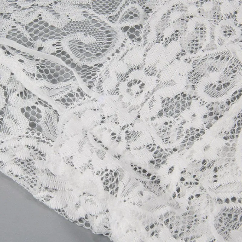 No Closure Women Sexy Lace Bralette Corset Hollow Transparent Temptation Underwear Suits Solid Lingerie Bras Sets | Женская одежда