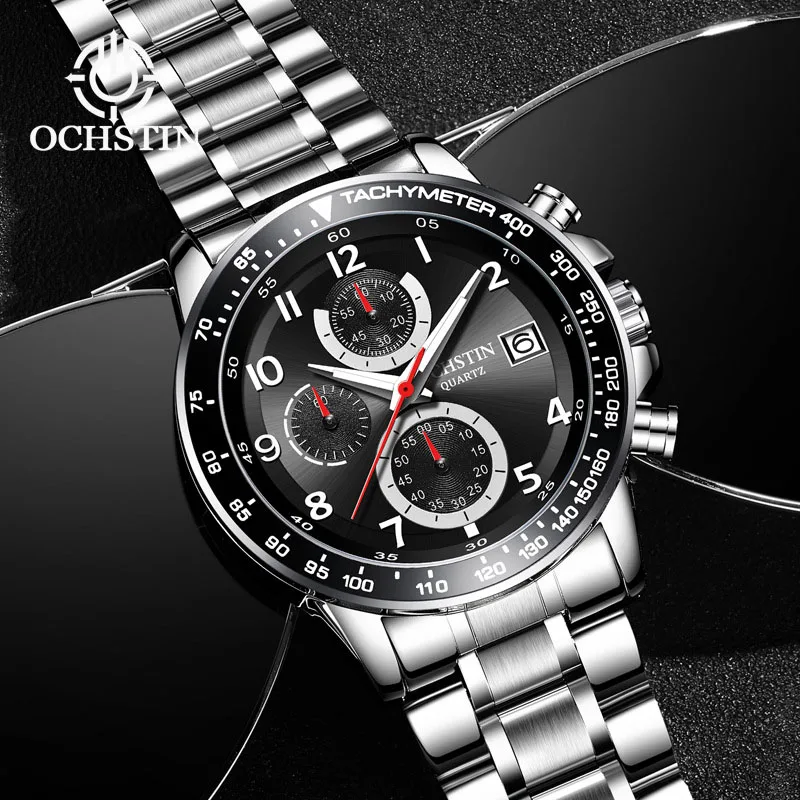 

Top Brand Luxury Mens Watches Chronograph Sport Waterproof Male Clock Watch Men Quartz Military Wrist Watch Relogio Masculino