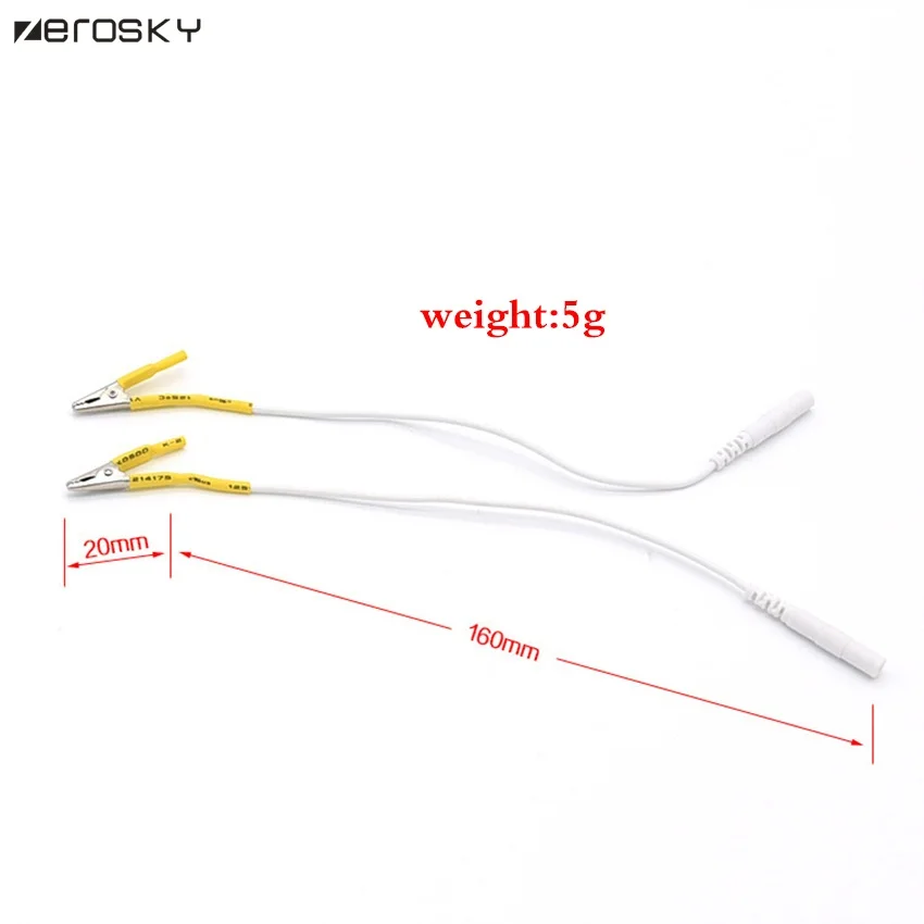 Zerosky Metal Clip Wire Plug Adult Electric Shock Sex Product DIY Accessories for Games | Красота и здоровье