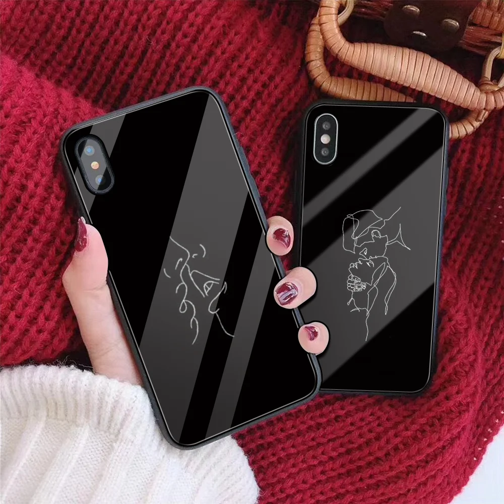 Заказной стеклянный чехол для телефона для iphone 11ProMax X 10 7 Plus 6s 6 capa DIY чехол из закаленного стекла для телефона для iphone XS 8 MAX XR 5 Simple