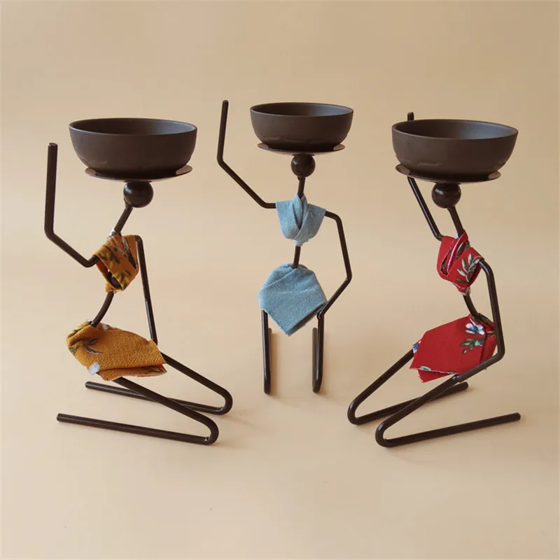 Творческий подсвечник отель посуда из африканских женщин гладить candlholder | Дом и