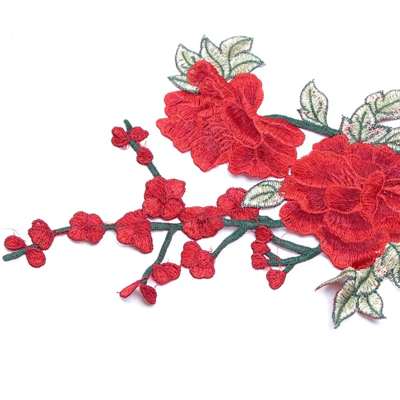 1 шт. вышивка в виде Розы нашивка для платья шляпы сумки джинсов аппликация