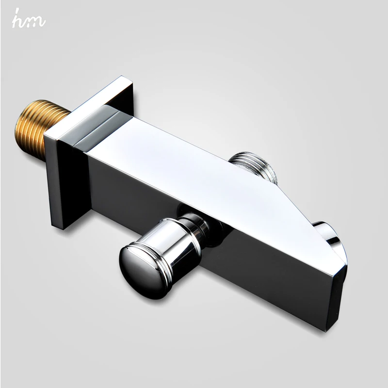 hm Bathroom Accessories Chrome/Nickel Brushed Finished Bathtub Down Water Spout Wall Mounted Brass Faucet Bibcocks