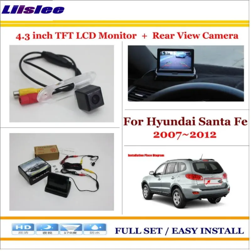 Автомобильная камера для Hyundai Santa Fe 2007 2012 заднего вида Резервное копирование 4 3