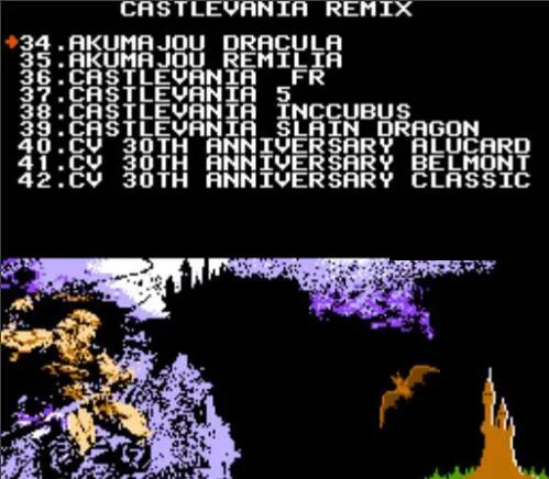 Высококачественный 60-контактный 8-битный игровой картридж 42 в 1 с caslevania REMIX |