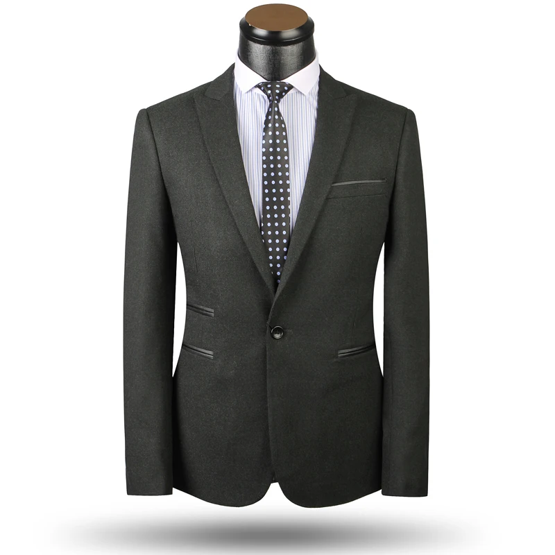 Newest fashion Korean men suits blue tuxedos for weddings 2 pieces one button boss | Мужская одежда