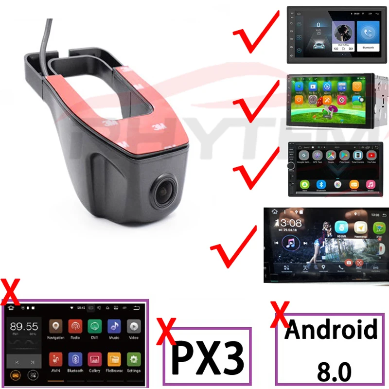 Автомобильный видеорегистратор Adas с USB HD 720P для Android 6 0 5 4 DVD GPS плеер Usb