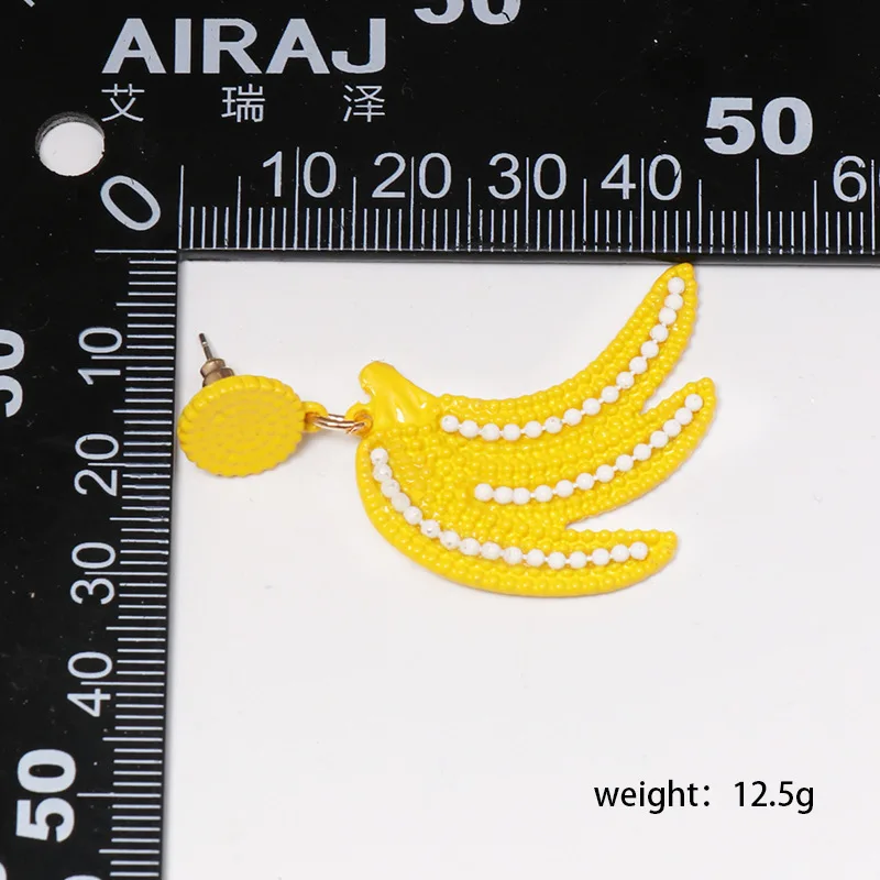 Pomlee Fashion Strawberry Banana Shaped Drop Earrings Women Elegant Fruits Cute Gifts Statement Earring Party Jewelry Wholesale | Украшения