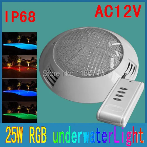 Подводная светодиодная RGB лампа для бассейна 350 светодиодный 25 Вт 12 В подводная с