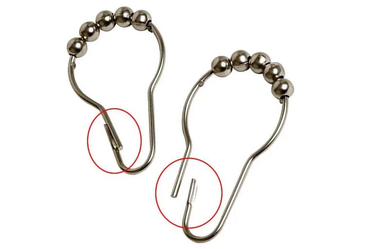 12PCS/SET Rust-proof Steel ball shower curtain hooks Classic bath hook accessories set | Дом и сад