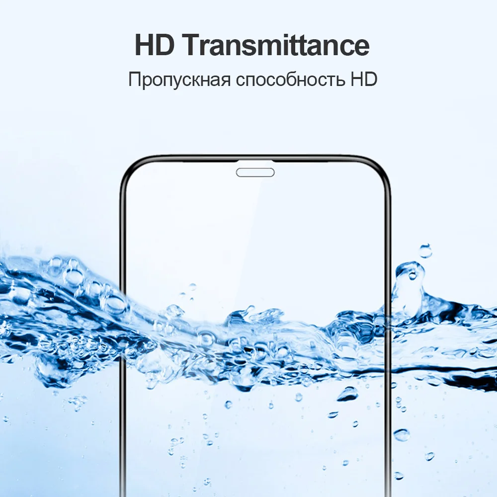 Изогнутое закаленное стекло TOMKAS 6D с полным покрытием для iPhone X Защита экрана 6 6S Plus