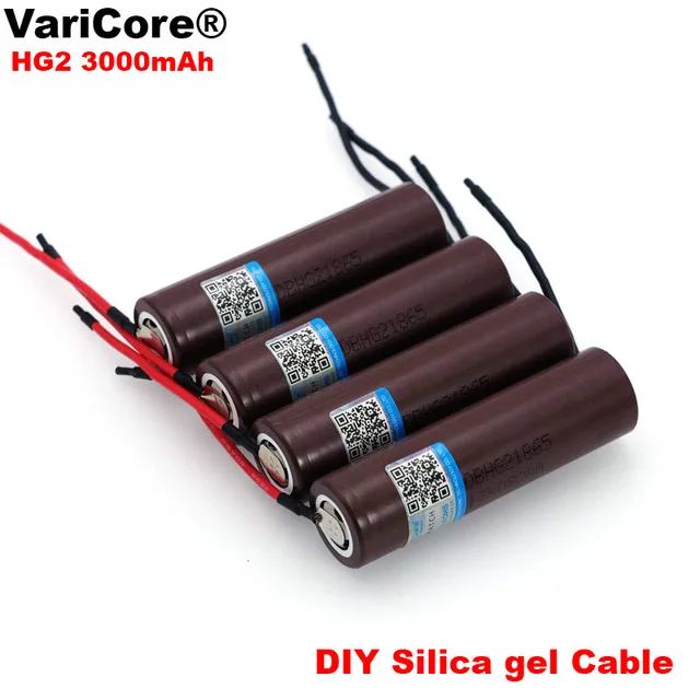 4 шт. .. Литий ионный аккумулятор VariCore HG2 3000 мАч 18650 в перезаряжаемая батарея 20 А +