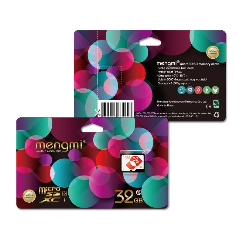 Micro SD карта памяти Mengmi 256 ГБ 128 64 32 16 ГБ|Карты памяти| |