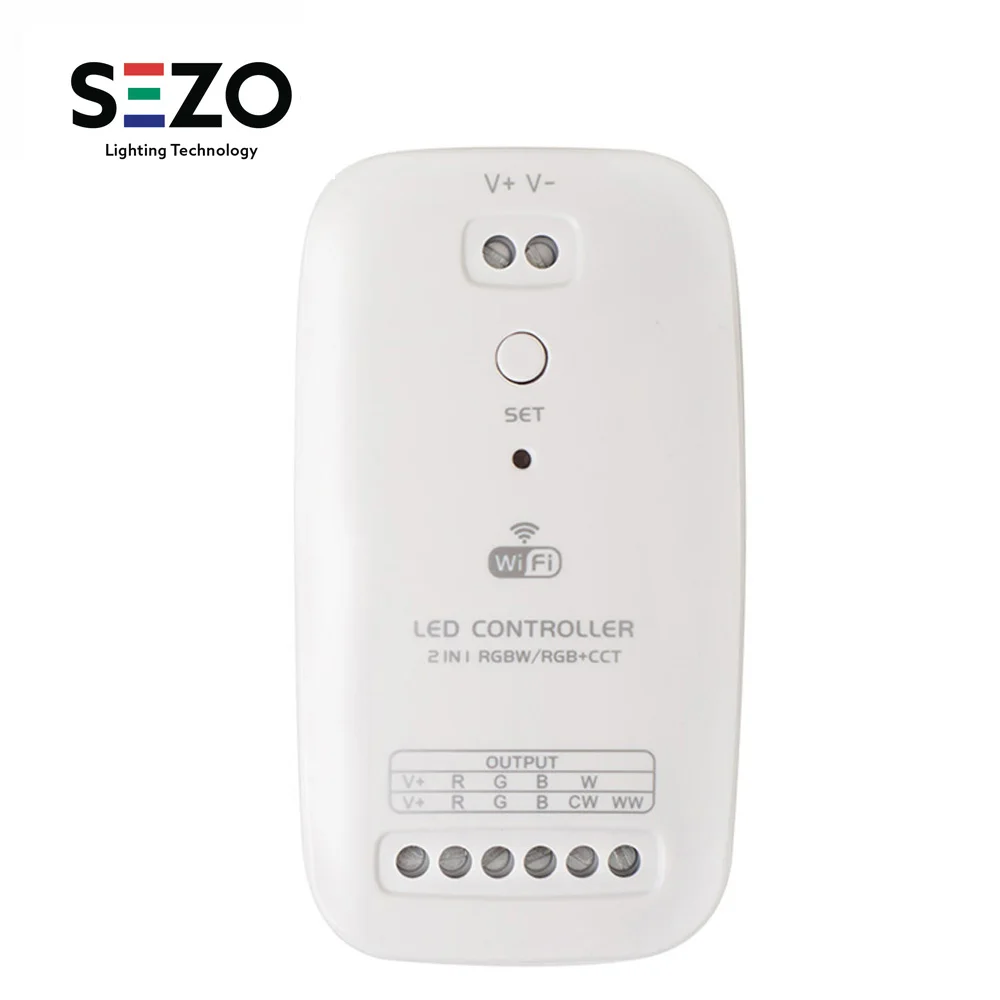 DC9~ 24 В WiFi светодиодный контроллер RGBW/RGB+ CCT 5 в 1 5050 RGBWW IOS/Android APP контроллер светильник RGBW контроллер полосы 5 каналов 15A