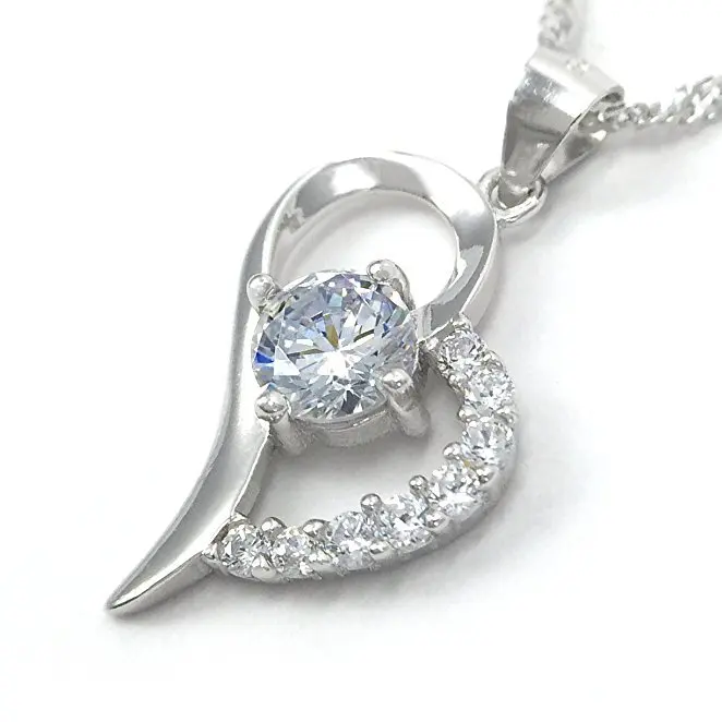 S925 pure silver necklace Europe and the United States love pendant Guangdong first act role ofing is tasted | Украшения и