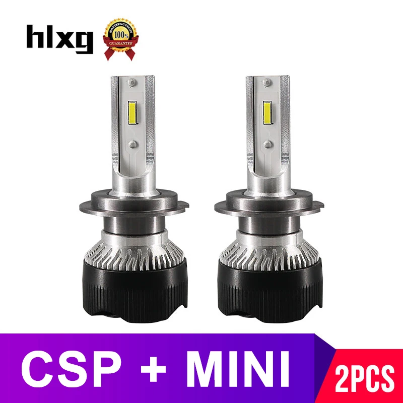Мини светодиоды с чипом CSP H4 LED H7 огни автомобиля H1 9005 HB3 HB4 9006 H8 H11 Авто