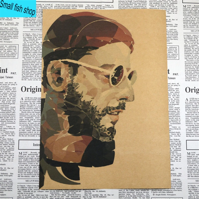 Leon ручная роспись мультяшный плакат C сборка Декор для дома Крафт Фильм рисунок