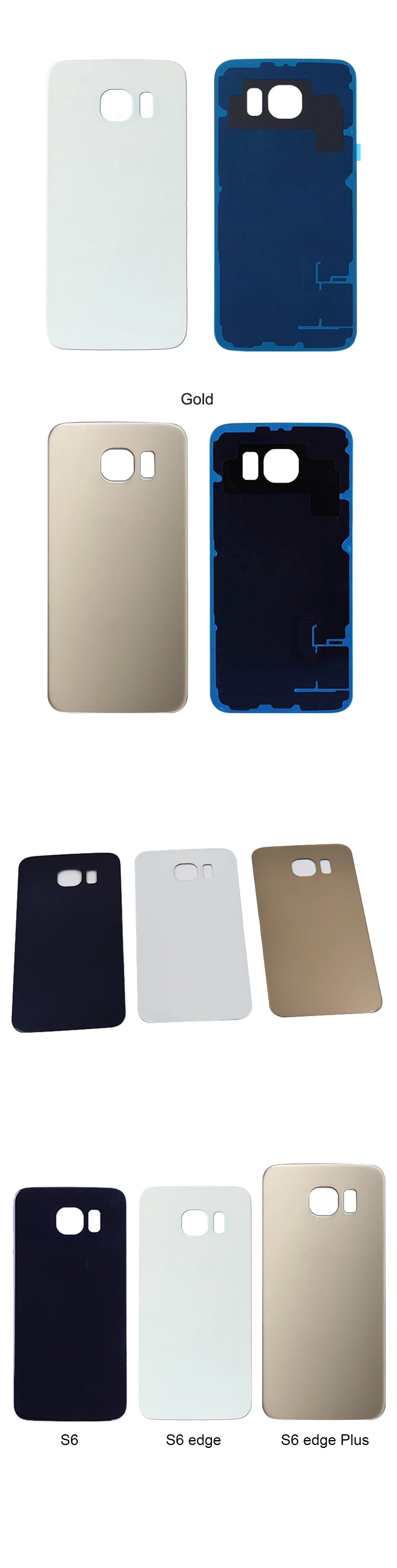 Стеклянный чехол для samsung Galaxy S6, заднее стекло G920, чехол для батареи G925 G928, корпус S6 Edge S6+ S6Edge Plus
