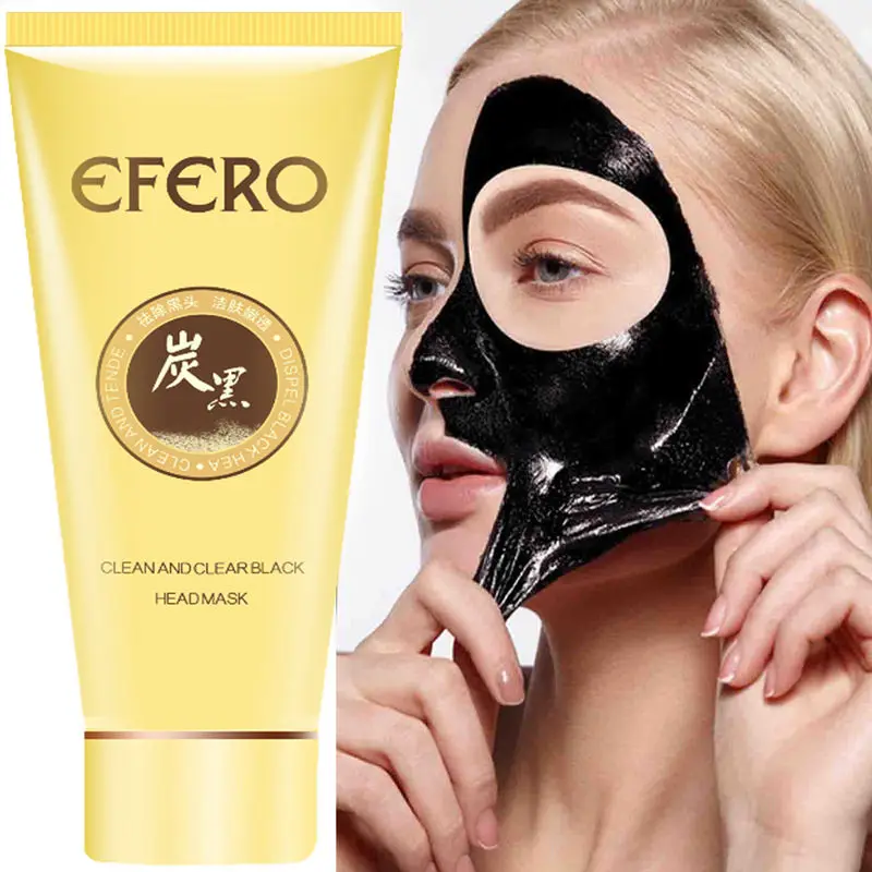 EFERO черный маска blackhead Remover отбеливающая для лица отслаивается Глубокая чистка