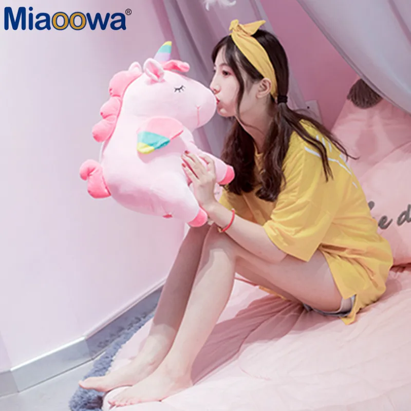 

1pc 30cm Unicorn Plush Toy Fat Unicorn Doll Cute Animal Stuffed Unicornio Soft Pillow Baby Kids Toys For Children