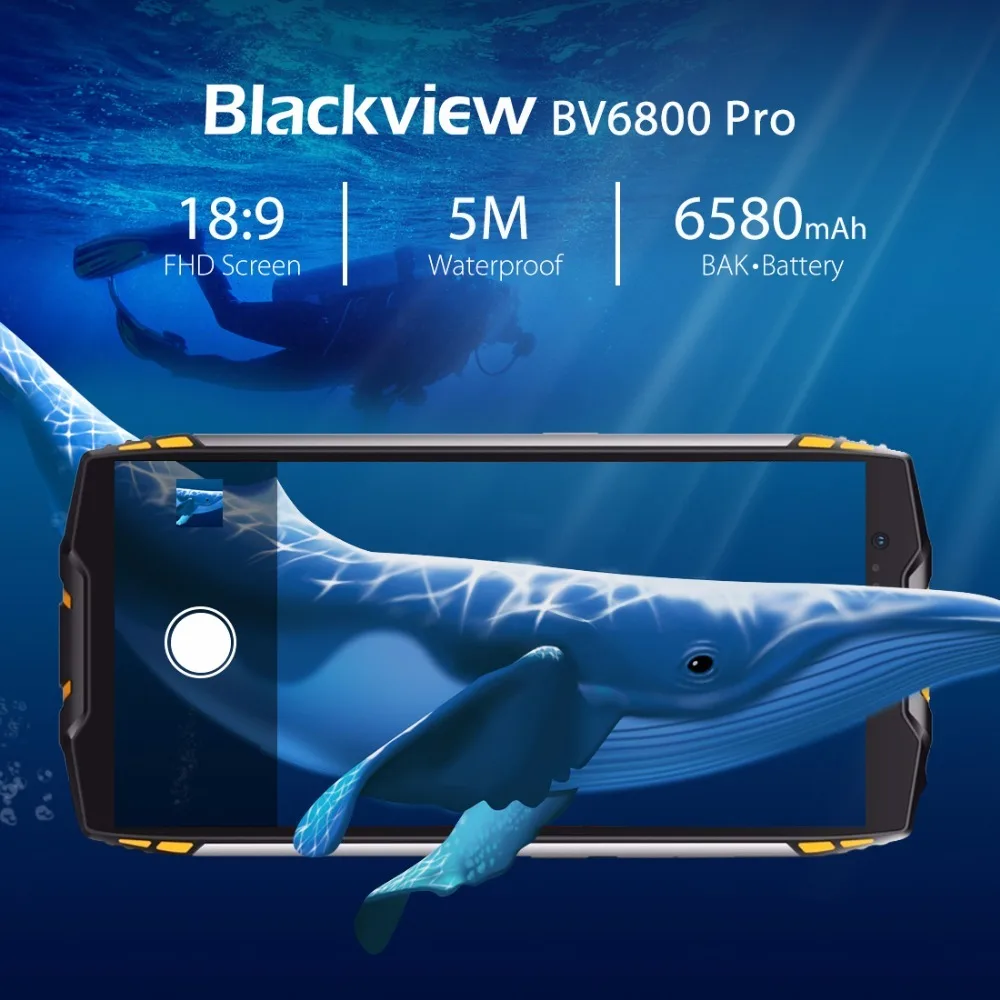 Blackview BV6800 Pro смартфон 5 7 дюймов IP68 водонепроницаемый MT6750T Octa Core 4 Гб оперативной