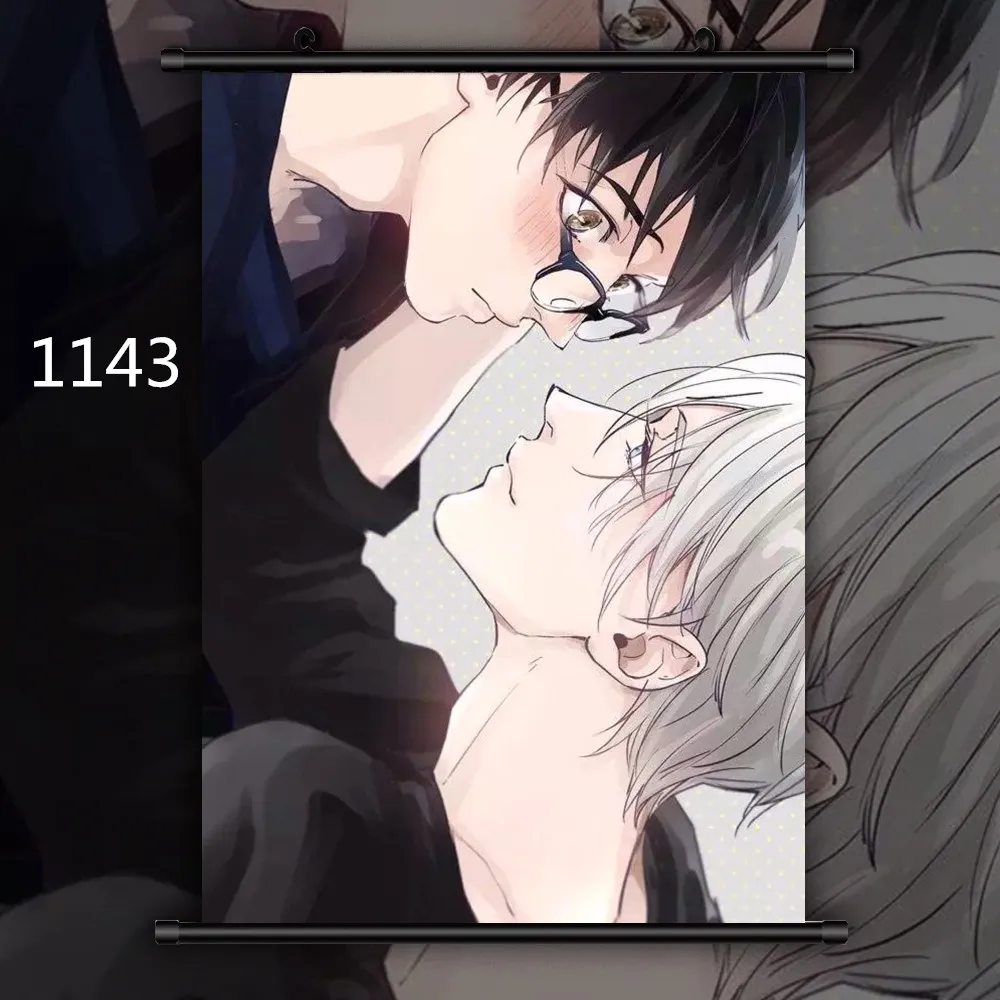 1143 Yuri On Ice Coupling Аниме Манга плакат свиток C - Цвет: 1143