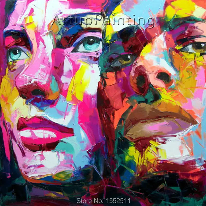 Палитра с ножом картина для портрета нож масляная живопись на лице фигурка