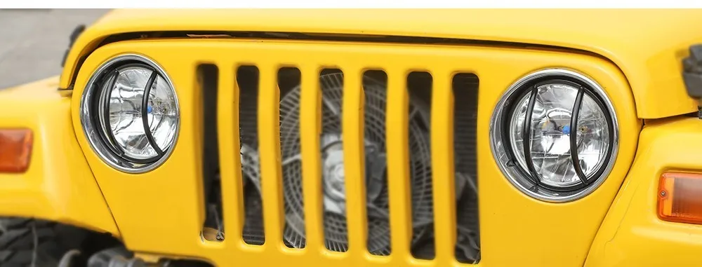 MOPAI колпак лампы для Jeep Wrangler TJ 1997-2006 металлический кронштейн для передней фары автомобиля, декоративные аксессуары для автомобиля