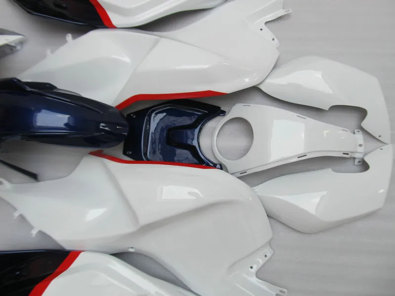 Top-Quality Motorcycle Fairing kit for K1200S 05 06 07 08 K1200 S 2005 2006 2007 2008 ABS White blue Fairings set+Gifts BA02 | Автомобили