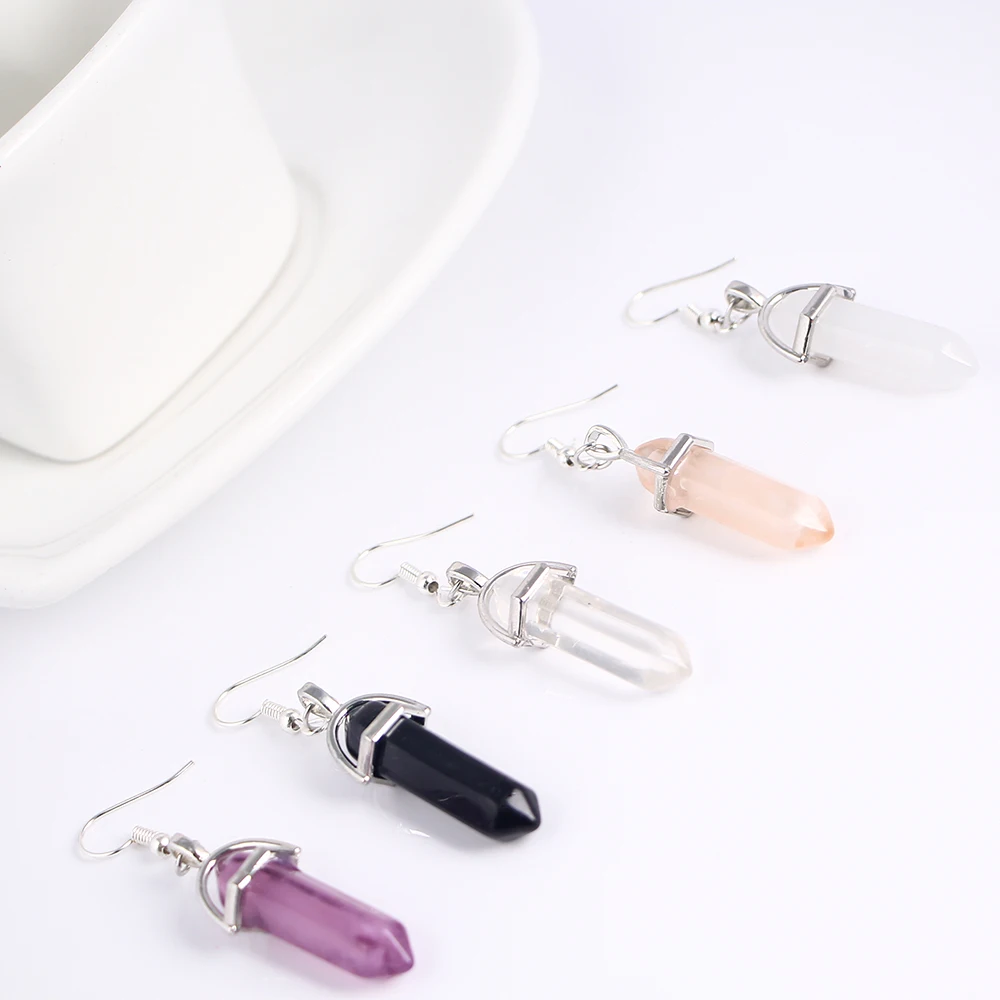 Женские Висячие серьги в этническом стиле с имитацией кристаллов шестигранной