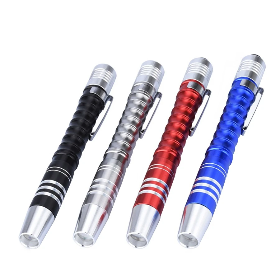 Мини Водонепроницаемый Портативный светодиодный фонарик карман руку Pen Torch Light