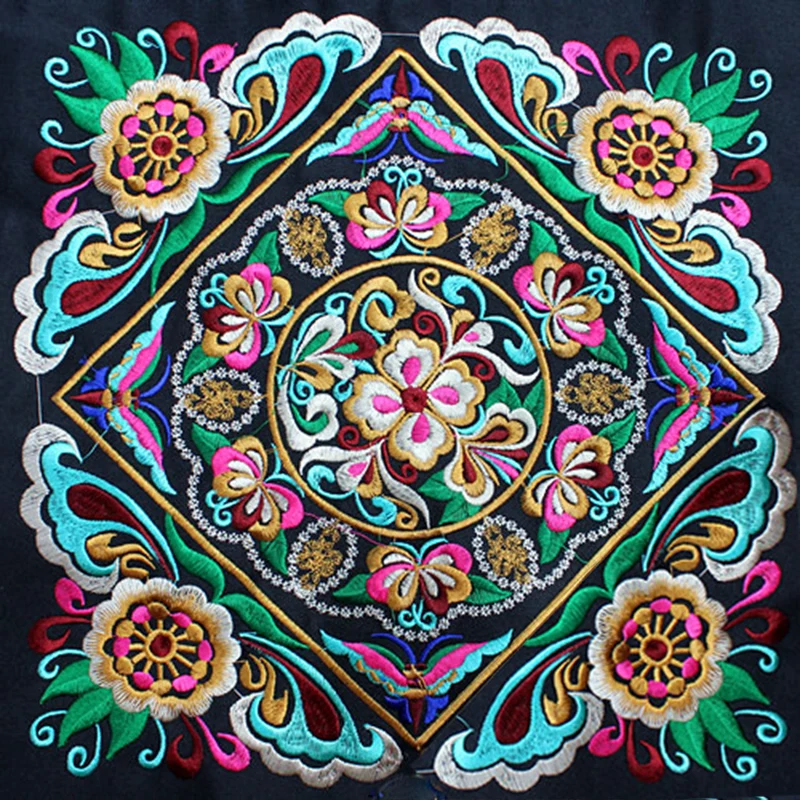 Высококачественные вышитые аксессуары в китайском стиле Parches Bordados Para Ropa