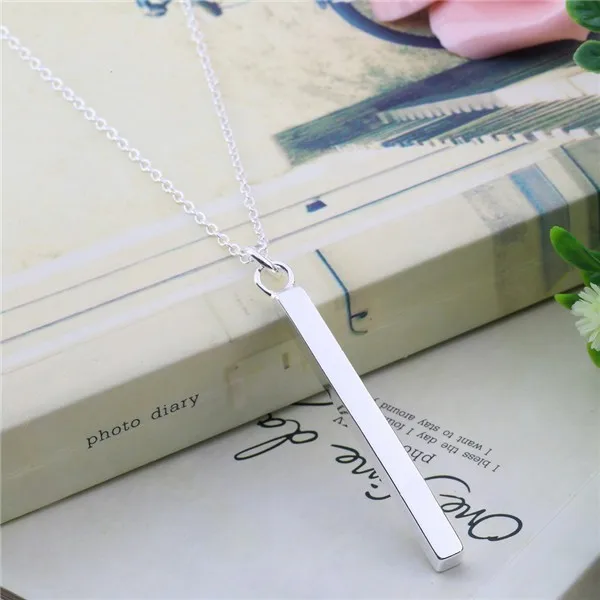 Оптовая продажа модные ювелирные изделия M925 штампованные серебряные ожерелье +